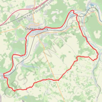 Itinéraire Des fables et du Champagne, distance, dénivelé, altitude, carte, profil, trace GPS