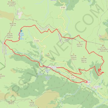Itinéraire Autour de Bourg-d'Oueil, distance, dénivelé, altitude, carte, profil, trace GPS