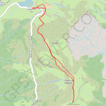 Itinéraire Itinéraire de randonnée n°6 - La Bourgeoise, distance, dénivelé, altitude, carte, profil, trace GPS