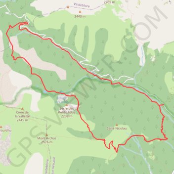 Itinéraire Le circuit des Adus, distance, dénivelé, altitude, carte, profil, trace GPS