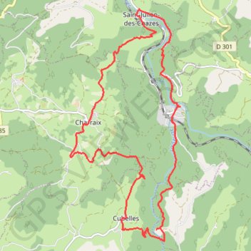 Itinéraire De Prades à Notre-Dame-Destours via Sainte-Marie-des-Chazes, distance, dénivelé, altitude, carte, profil, trace GPS
