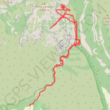 Itinéraire San Martín de la Val d'Onsera, distance, dénivelé, altitude, carte, profil, trace GPS