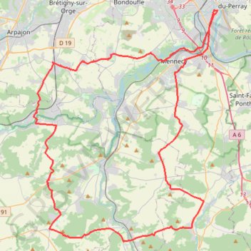 Itinéraire ASCE_Milly-la-forêt-16114681, distance, dénivelé, altitude, carte, profil, trace GPS