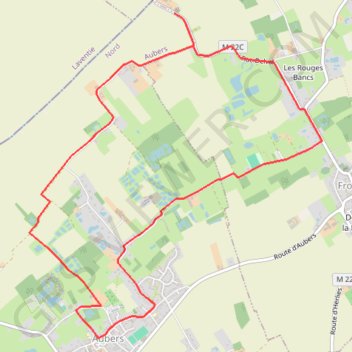 Itinéraire Circuit de la bataille de Fromelles, distance, dénivelé, altitude, carte, profil, trace GPS