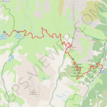 Itinéraire Le petit Mont Blanc, distance, dénivelé, altitude, carte, profil, trace GPS