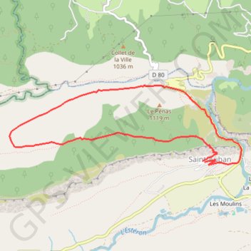 Itinéraire Circuit de Tracastel, distance, dénivelé, altitude, carte, profil, trace GPS