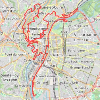 Itinéraire Free Lyons, distance, dénivelé, altitude, carte, profil, trace GPS