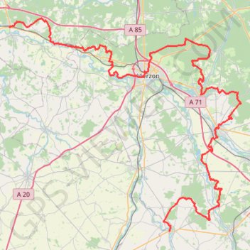 Itinéraire GR41 De Villefranche-sur-Cher (Loire-et-Cher) à Charost (Cher), distance, dénivelé, altitude, carte, profil, trace GPS