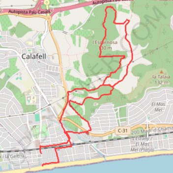 Itinéraire ruta-de-la-cova-foradada-7981, distance, dénivelé, altitude, carte, profil, trace GPS