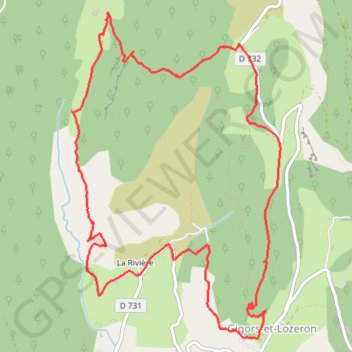 Itinéraire Saint-Supière et Savel à Gigors et Lozeron, distance, dénivelé, altitude, carte, profil, trace GPS