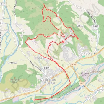 Itinéraire Parcours des vieux villages, distance, dénivelé, altitude, carte, profil, trace GPS