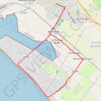 Itinéraire Etape 02 circuit depart barneville torigni, distance, dénivelé, altitude, carte, profil, trace GPS