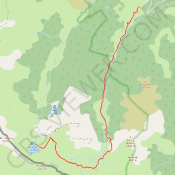 Itinéraire Lac et refuge d'Arlet, distance, dénivelé, altitude, carte, profil, trace GPS