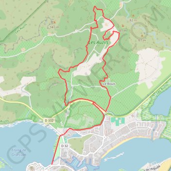 Itinéraire Les Caunes, distance, dénivelé, altitude, carte, profil, trace GPS