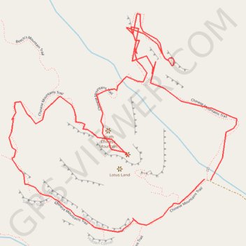 Itinéraire Chinese Montain, distance, dénivelé, altitude, carte, profil, trace GPS