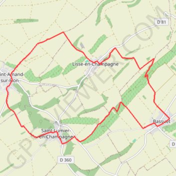 Itinéraire Circuit des éolienness - Saint-Amand-sur-Fion, distance, dénivelé, altitude, carte, profil, trace GPS