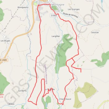 Itinéraire ITI0102, distance, dénivelé, altitude, carte, profil, trace GPS