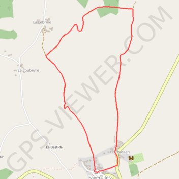 Itinéraire Petit Circuit panoramique - Faverolles, distance, dénivelé, altitude, carte, profil, trace GPS