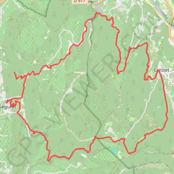 Itinéraire Autour de Séguret, distance, dénivelé, altitude, carte, profil, trace GPS