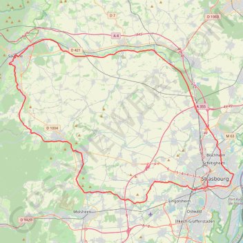 Itinéraire elsass#16, distance, dénivelé, altitude, carte, profil, trace GPS