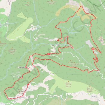 Itinéraire Le Castel d'Ongrand, distance, dénivelé, altitude, carte, profil, trace GPS
