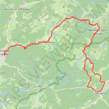 Itinéraire 24-JUIL-20 01:50:19 PM, distance, dénivelé, altitude, carte, profil, trace GPS