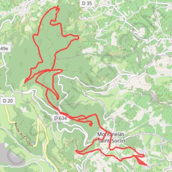 Itinéraire Rando montmelas, distance, dénivelé, altitude, carte, profil, trace GPS