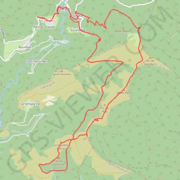 Itinéraire Les crêtes de San Marty - Castans, distance, dénivelé, altitude, carte, profil, trace GPS