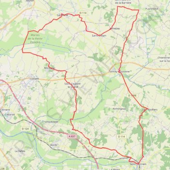 Itinéraire grosse balade-24160338, distance, dénivelé, altitude, carte, profil, trace GPS