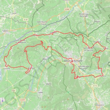 Itinéraire Vaison la Ro Gravemaine, distance, dénivelé, altitude, carte, profil, trace GPS
