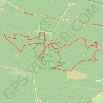 Itinéraire Fontainebleau, au gré des randonneurs, distance, dénivelé, altitude, carte, profil, trace GPS