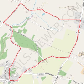 Itinéraire 1 - COURSE_344532879 mesnil ozene, distance, dénivelé, altitude, carte, profil, trace GPS