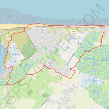 Itinéraire Balade du coté de merville, distance, dénivelé, altitude, carte, profil, trace GPS
