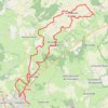 Itinéraire 2 - VTT RA 40.25 ok, distance, dénivelé, altitude, carte, profil, trace GPS