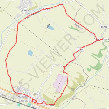 Itinéraire Avignonet, distance, dénivelé, altitude, carte, profil, trace GPS