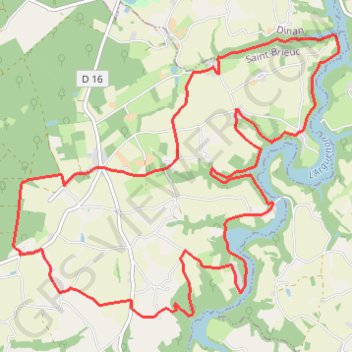 Itinéraire Tournemine - Plédéliac, distance, dénivelé, altitude, carte, profil, trace GPS
