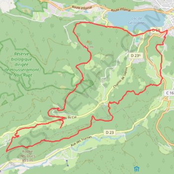 Itinéraire Autour des rochottes, distance, dénivelé, altitude, carte, profil, trace GPS