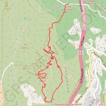 Itinéraire Tour du Mont-Gros, distance, dénivelé, altitude, carte, profil, trace GPS