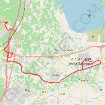 Itinéraire Memòria història sobre 2 rodes: St. Laurent Salanque-Memoria..., distance, dénivelé, altitude, carte, profil, trace GPS