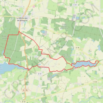 Itinéraire Vioreau Provostière, distance, dénivelé, altitude, carte, profil, trace GPS