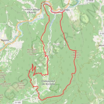 Itinéraire Les monts d'Autuche, distance, dénivelé, altitude, carte, profil, trace GPS