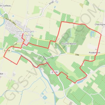 Itinéraire Entre vignes et charbons (Nord) - Saint-Georges-sur-Layon, distance, dénivelé, altitude, carte, profil, trace GPS