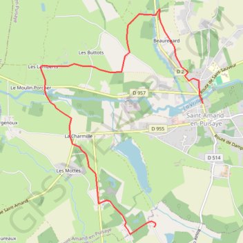 Itinéraire Itinéraire poyaudine, distance, dénivelé, altitude, carte, profil, trace GPS