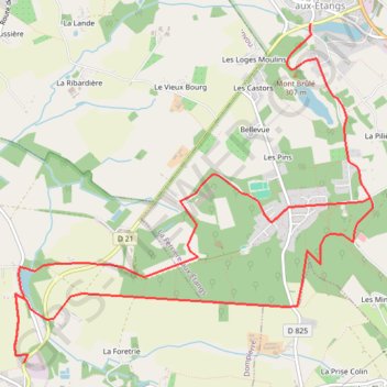 Itinéraire La Ferrière - La Ferrière-aux-Étangs, distance, dénivelé, altitude, carte, profil, trace GPS