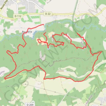 Itinéraire Rustrel - Petit Colorado, distance, dénivelé, altitude, carte, profil, trace GPS