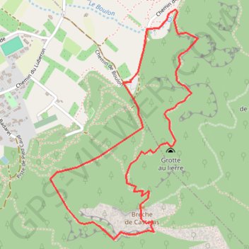 Itinéraire Luberon - Source de Boulon et Rochers de Baude, distance, dénivelé, altitude, carte, profil, trace GPS