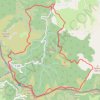 Itinéraire Le circuit des palombières, distance, dénivelé, altitude, carte, profil, trace GPS