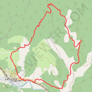 Itinéraire Le Moure de l'Aigle la Faurie, distance, dénivelé, altitude, carte, profil, trace GPS