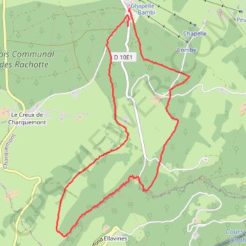Itinéraire Autour de Charquemont, distance, dénivelé, altitude, carte, profil, trace GPS