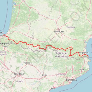 Itinéraire Route des cols des Pyrénées, distance, dénivelé, altitude, carte, profil, trace GPS